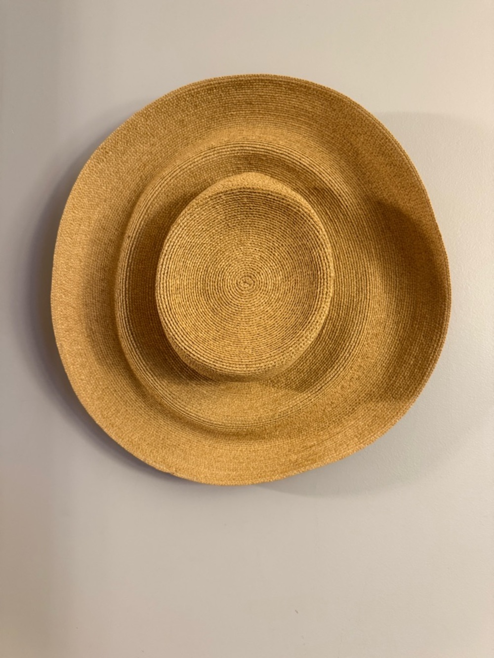 Annabel Ingall Handcrafted Straw Sun Hat Wide Brim Packable Made In USA